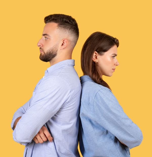 back-to-back-stance-of-a-man-and-woman